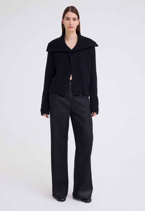 Jac+Jack Saddle Cashmere Jacket - Black